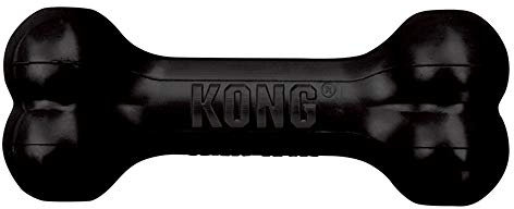 KONG Extreme Goodie Bone - Durable Natural Rubber Dog Bone for Power Chewers - For Medium Dogs, Black