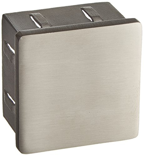 CROSO Endkappe eckig für 50x50 mm Vierkantrohr | Edelstahl V2A geschliffen | hohl | 1 Stück