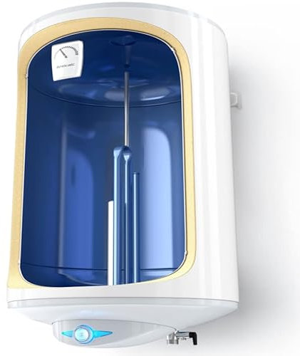 50 Liter Warmwasserspeicher Boiler Elektro Speicher Heizung emaillierter Stahlbehälter