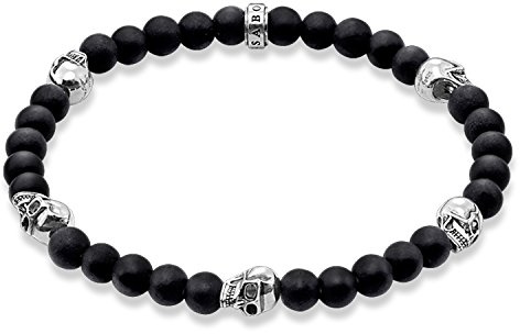 THOMAS SABO Armband Totenkopf 925 Sterlingsilber