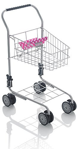 Speelgoed 9328RED - Kaufläden und Zubehör - Einkaufswagen Metall