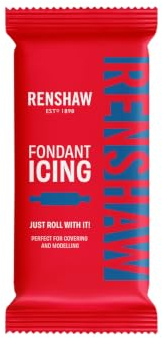 Renshaw Zuckerpaste, Fondant für Torten - Atlantikblau, 250 g (1 Stück) | Bunte Kuchendekoration, vegetarisch & vegan, vielseitig, in über 20 Farben erhältlich, verbesserter Vanillegeschmack