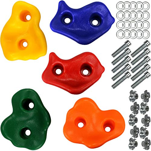 Klettersteine für Kletterwand im Set bunt gemischt Klettergriffe für Spielturm