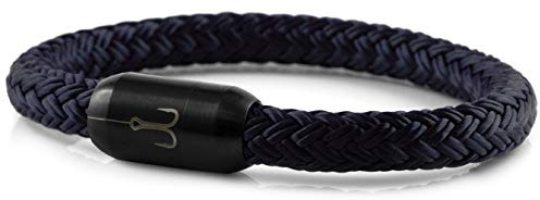 Fischers Fritze Armband Segeltau Torpedomakrele marineblau - Handgemacht im Geschenkkarton I Maritim & Wasserfest