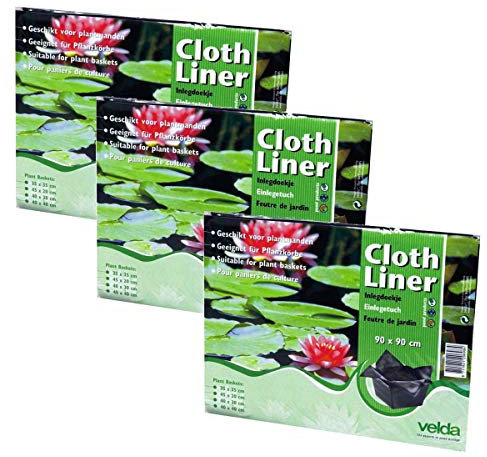 velda Cloth Planting Basket Liner 90 x 90cm (3 Pack)