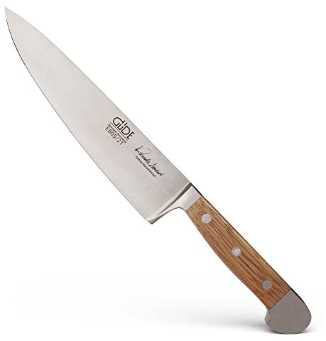 Güde Alpha-Eiche Serie Klingenlänge: 21 cm Fasseichenholz Kochmesser, Chromstahl, E805/21, Kochmesser 21 Cm, Fasseiche