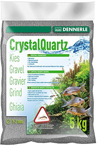 Dennerle 1748 Kristall-Quarzkies, schiefergrau, 5 kg