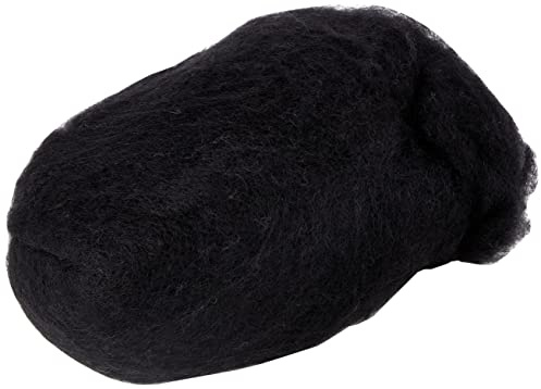 EFCO 50 g Wolle zum Filzen, Schwarz, 18x12x10 cm