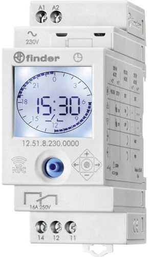 finder 12.51.8.230.0000 Leistungsrelais weiß 16 A, -20-50 °C, CE, 110-230 V, 50-60 Hz, One Size