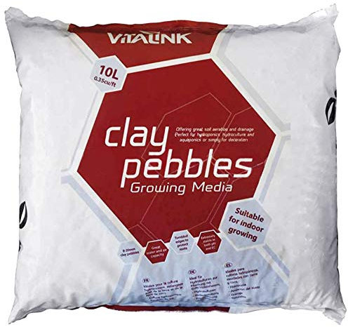 VitaLink 02-050-105 10L Clay Pebbles Bag, Grey