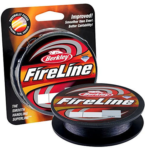 Berkley FireLine Fused Original Geflochtene Schnur, 10.2kg | 22lb| 110m, Rauch