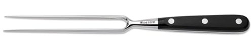 Giesser Since 1776 - Made in Germany - Tenedor para trinchar Forjado, Negro, Skyline, 18 cm, remachado, Apto para el lavavajillas, Acero Inoxidable