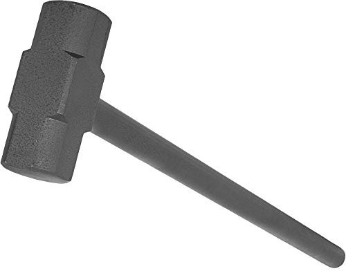 GORILLA SPORTS® Gym-Hammer - 6/8/10/12/15/20/25/30 kg Gewichte, Hohl Griff, Stahl - Gewichtshammer, Fitnesshammer, Trainingshammer, Krafttraining, Fitness-Hammer