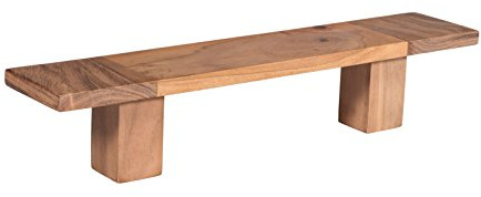 Woodkings® Handtuchhalter Auckland Echtholz Akazie massiv 50cm Handtuchstange Massivholz Badmöbel Wandregal