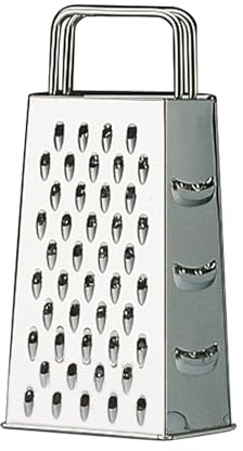 KÜCHENPROFI Vierkantreibe BASIC, 21,5 cm, rostfreier Edelstahl, 4-seitig | Grob- und Feinreibe, Kronenreibe, Gurkenhobel, für Gemüse, Käse und Obst, rostfreier Edelstahl, spülmaschinengeeignet