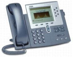 Cisco Unified IP Phone 7960G - Teléfono (Gris, Keypad, base, LCD, 48 VDC, 0-40 °C)