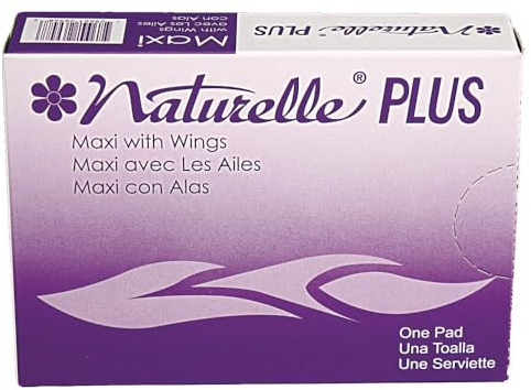 Naturelle Plus 25189973 Sanitary Napkins w/Wings, Dispenser Refill, 250/CT, White