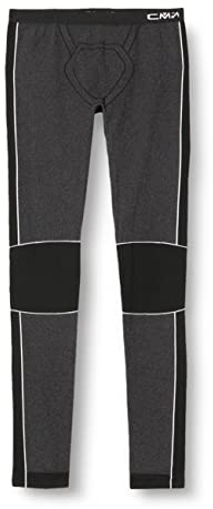 CMP - Pantaloni lunghi senza cuciture da uomo, Nero, L/XL