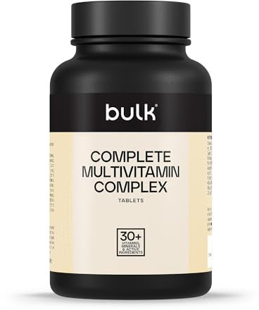Bulk Complete Multivitamin Komplex Tabletten, 30 Vitamine, Mineralstoffe und andere Wirkstoffe, 90 Tabletten