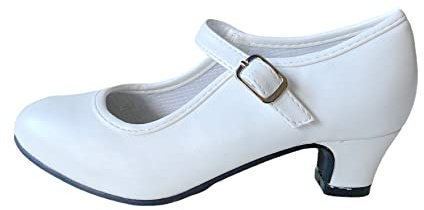 La Senorita Spanska Flamenco skor, Vit, 30 EU