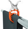 FIXCLIP - Molletta a prova di tempesta e bloccabile, mantiene i vostri asciugamani a bordo – per barche – Bowrails – Lifelines – sedia da spiaggia – confezione da 6 (Orange)