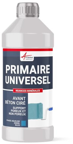 ARCANE INDUSTRIES Primaire universel, pour support poreux et non poreux, primaire, universel pour béton ciré - 200 ml