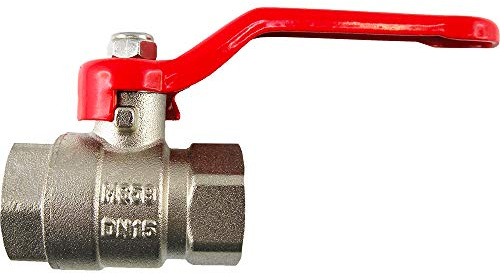 Kugelhähne 2-teilig, mit vollem Durchgang Innen-/Außengewinde PN 25 Ventil für Druckluft Wasser Öle (Innengewinde: Rp 3/4)