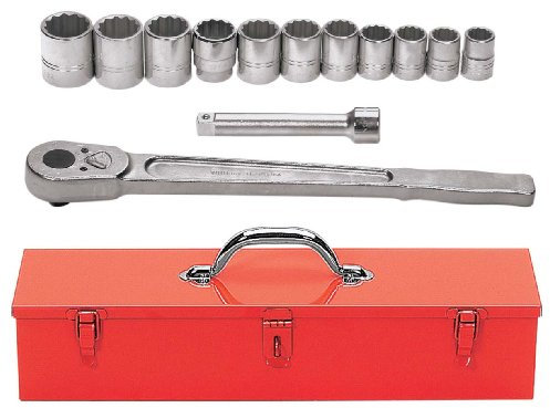 Williams WSH-13TB 13-Piece 3/4-Inch Drive Socket and Drive Tool Set with Tool Box