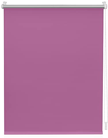 Lichtblick Thermorollo ohne Bohren, Klemmfix, Verdunklungsrollo, Hitzeschutz, Sichtschutz, Wandmontage, Deckenmontage, Rollo für Fenster und Türen 100 cm x 150 cm (B x L), Fuchsia