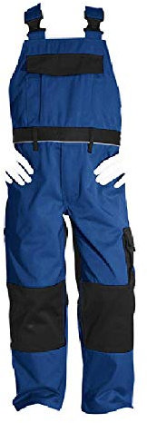 Kinder Arbeitshose Latzhose Engelbert Strauss Marine schwarz Gr. 122/128