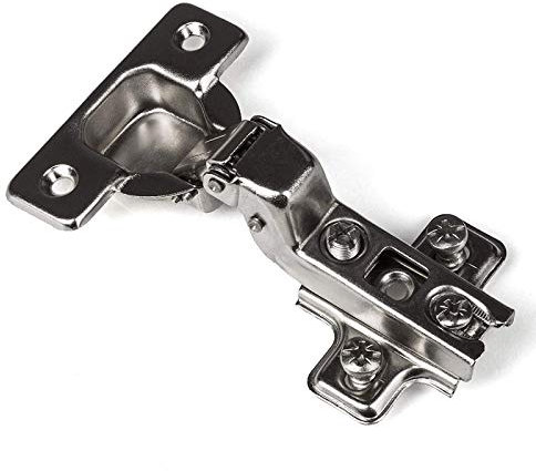SOTECH 2 pezzi Cerniere a tazza battuta interna con piastra di montaggio a croce cerniera a tazza Cerniera a tazza