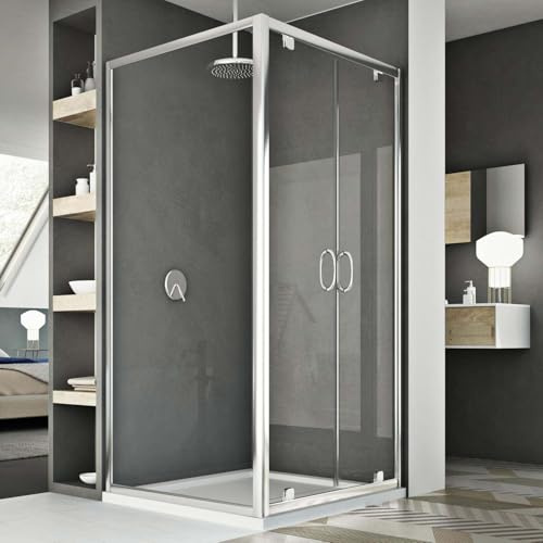 Box Doccia 70x120 AP. 120 CM H185 trasparente mod. Sintesi Duo 2 Ante