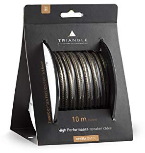 Triangle - Câbles Enceintes Hi-FI Opéra - Bobine Câble en Cuivre Désoxygéné (OFC) pour Haut-parleurs - Section 2,5mm - 10 mètres