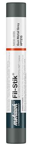 Mohawk Fil-Stik, Wax Putty Stick for Wood Repair, Gun Metal Grey, M230-0035, 1 Count