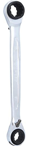 KS Tools 503.4657 Clé polygonale à cliquet réversible 4 en 1 GEARplus | Clé polygonale à cliquet réversible 4 en 1 GEARplus®, 14x17 - 18x19 mm, Chrome Vanadium
