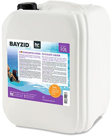 Höfer Chemie 1 x 10 L Pool Flockungsmittel flüssig BAYZID kristallklares Poolwasser - einfache Anwendung + hocheffektive Wirkung gegen Trübungen