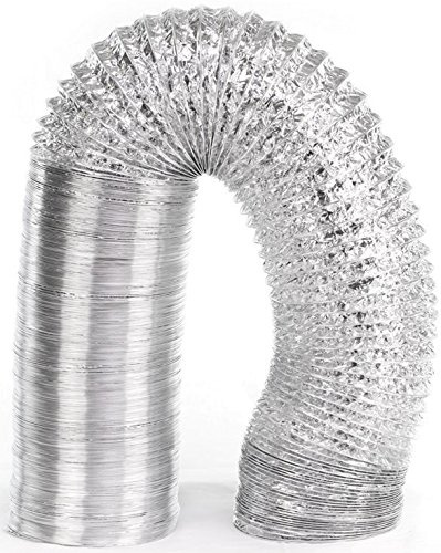 Intelmann Alu-Flexschlauch 10m Ø 125 mm + 2 Edelstahl Schlauchschellen (80 100 125 150 160 200)