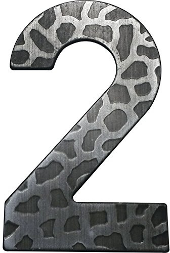 'schoess cucina casa numero numero 2, in ferro battuto, antico, altezza: 120 mm, 1 pezzi, zincato nero, 2903020