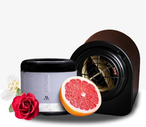 Marriott Attune Scent Air Diffuser Machine + Refill | Signature Hotel Fragrance Waterless Air Diffusers | Apfel, Jasmin & Zedernholz Aroma | Langlebige 300-Stunden-Nachfüllung | Diffusor + Kartusche