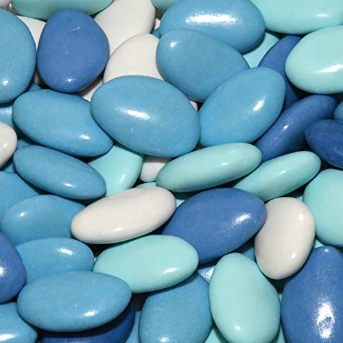 Confetti Doppio Cioccolato Sfumati Celeste Papa Dolceamaro g 500 (95 confetti) - Solo aromi e coloranti naturali - Certificati Kosher e Senza Glutine