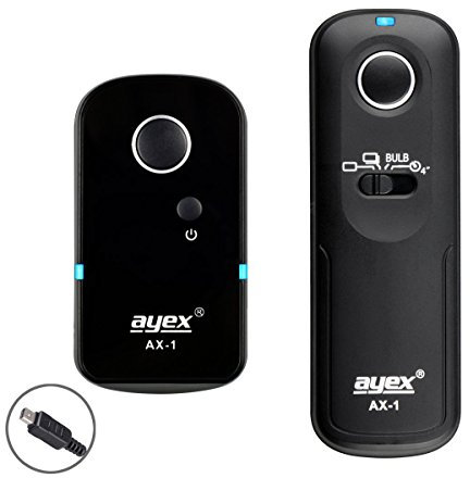 ayex Funk-Fernauslöser AX-1 Kompatibel mit Olympus UC1 E-PL8 E-620 E-600 E-520 E-510 SP-810 UZ SZ-300MR SZ-20 Pen-F Mit vielen Funktionen wie Serienauslösen Bulb