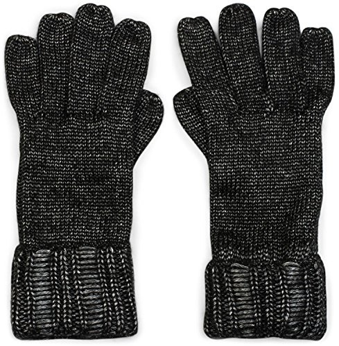 styleBREAKER Damen Strickhandschuhe Glänzend Polyacryl | Wärmendes Gewebe ohne störende Nähte, doppelter Bund, sehr elastische Einheitsgröße für fast alle Handgrößen, hoher Komfort.