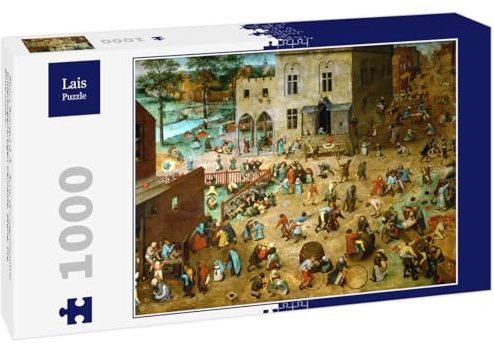 Lais Puzzle Pieter Bruegel d. Ä. - Serie der sogenannten bilderbogenartigen Gemälde, Szene: Die Kinderspiele 1000 Teile