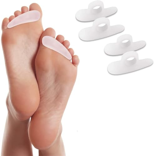 salefun Original Cuscinetto per dita a martello – 4 cuscinetti in gel per le dita a martello – Fessura singola – Sollievo per dolore alle dita dei piedi