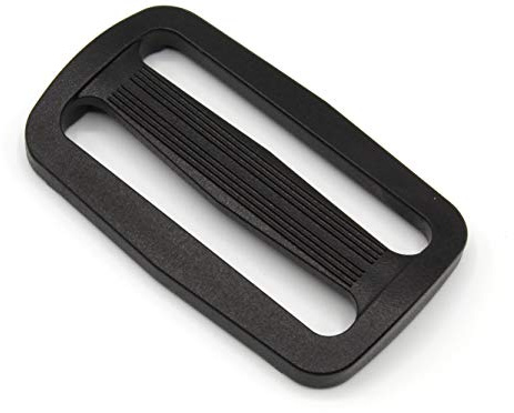 HEAVYTOOL Gurtband Schieber 50mm Schwarz Typ C POM Acetal (10 Stück) Leiterschnalle Regulator Verstellschieber Stopper Gurtversteller