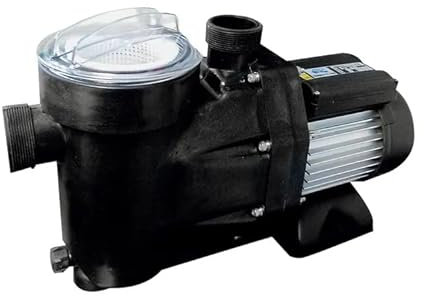 Productos QP | Bomba para Piscina, Sistema de Filtrado, Potencia de 0,8 CV, Capacidad de 40 a 50 m³, 1HP | Negro