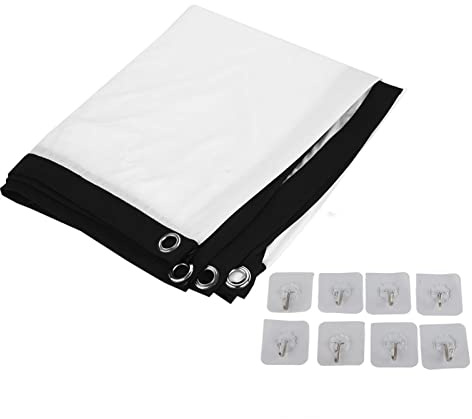 Pantalla de Proyector HD 16: 9 de 60100 Pulgadas, Plegable y Portátil, Imagen Ultra Clara, Difusión de Luz Uniforme, Ideal para Cine en Casa, Aula,