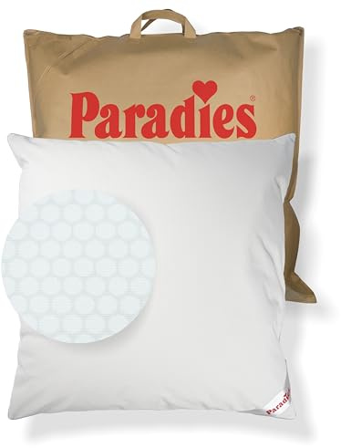 PARADIES kühlendes Kopfkissen 80x80 cm Softy Cool Dream | Kissen 80x80 mit Kühleffekt, mit Reißverschluss, Made in Germany
