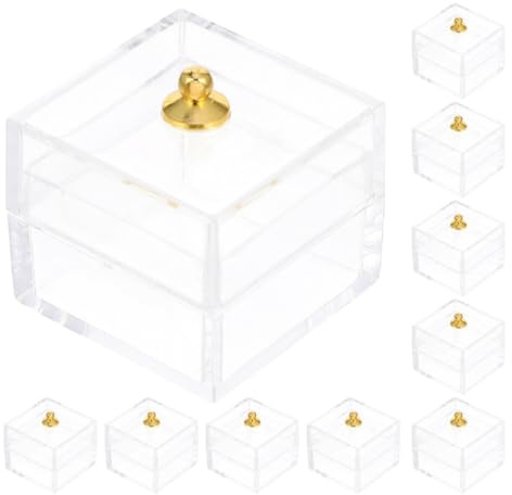 HOLIDYOYO 12pcs Miniature Candy Display Box Dollhouse Accessories for Landscape and Decoration Miniature Scene Accessory for Collectors