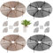 4 Stück Blumentopfgitter,Blumentopf Abdeckung 30 cm,blumentopf Schutz vor Katzen,Blumentopfschutz Katzen Blumentopfständer,Gitter für Blumentöpfe,schützt die Pflanzeerde vor Tieren und Kindern
